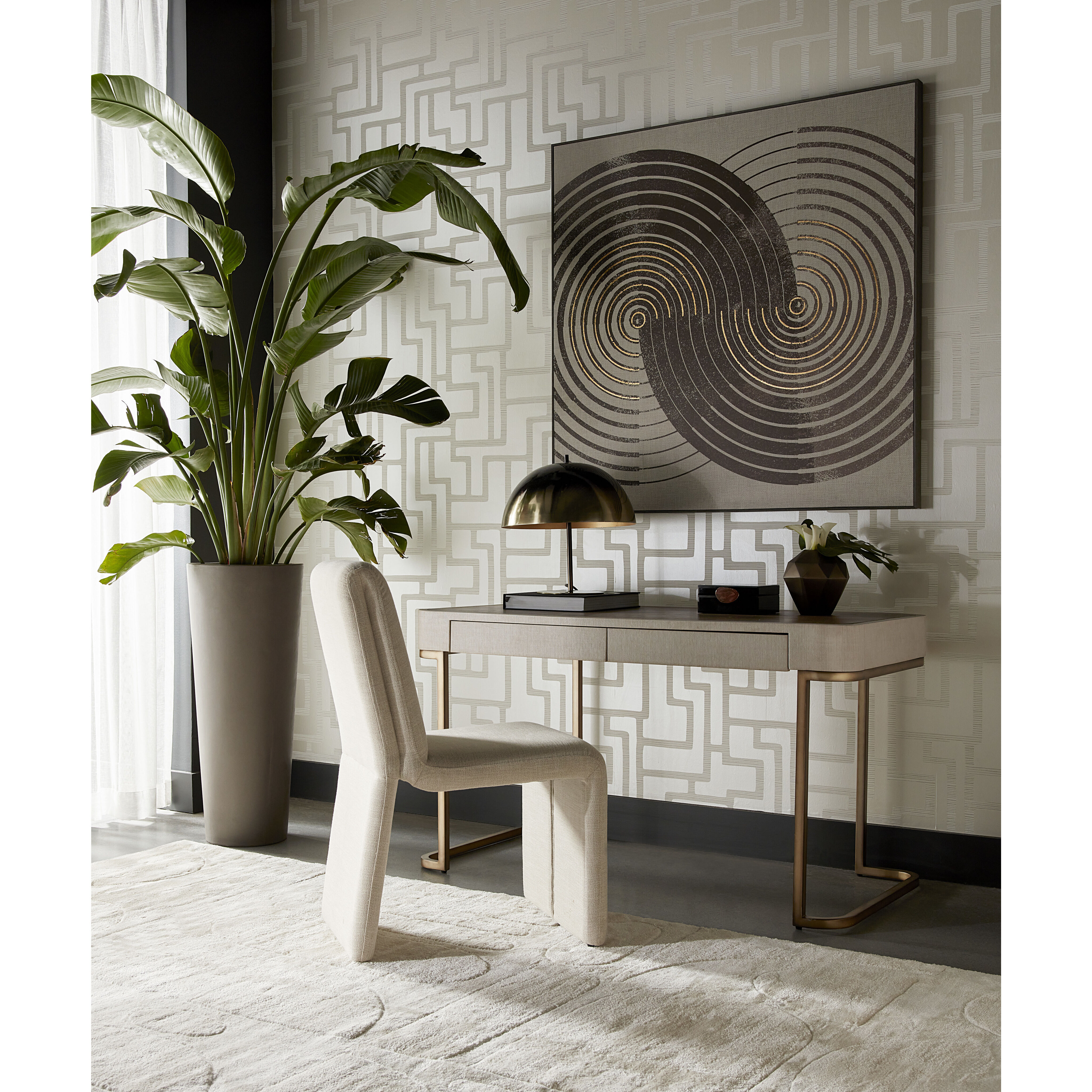 Jamille 55 X 26.5 inch Cream Desk